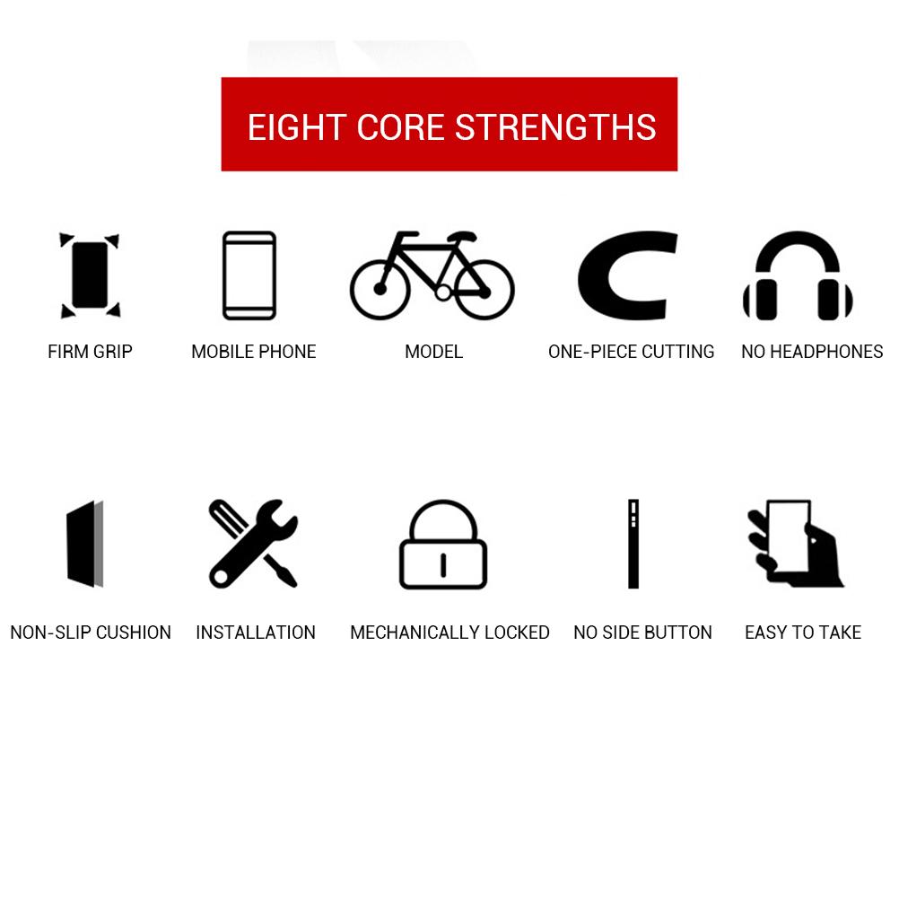 Mountainbike Handyhalter Aluminiumlegierung Verstellbare Fahrradhalterung Handy GPS Halter Drehbar Klemme