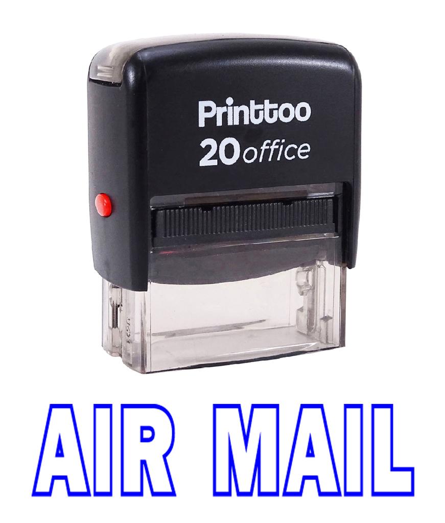 Printtoo Self Inking Rubber Stamp Office Stationary AIR MAIL Custom