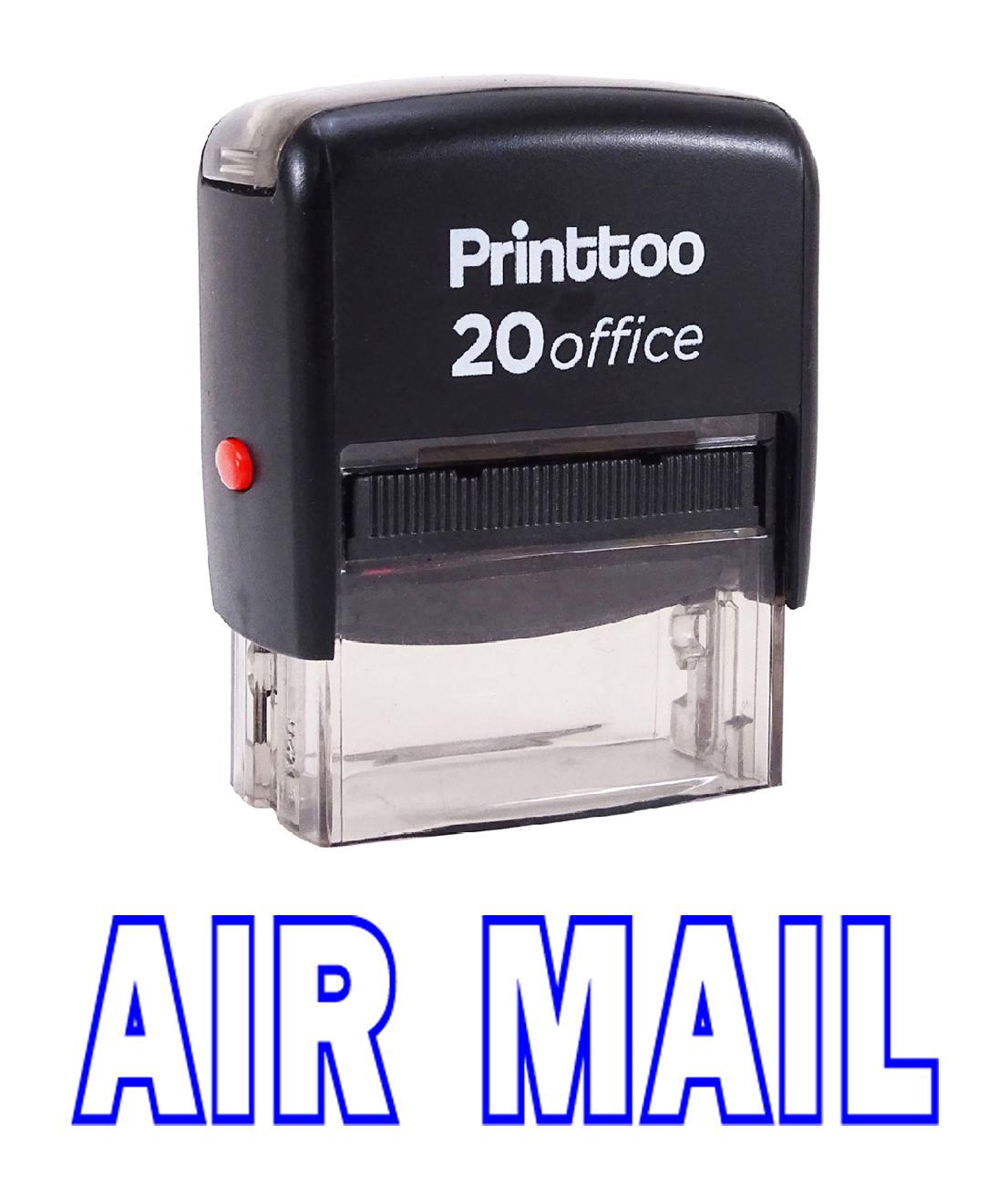 

Printtoo Self Inking Rubber Stamp Office Stationary AIR MAIL Custom 14 mm x 38 mm (Approx) синій