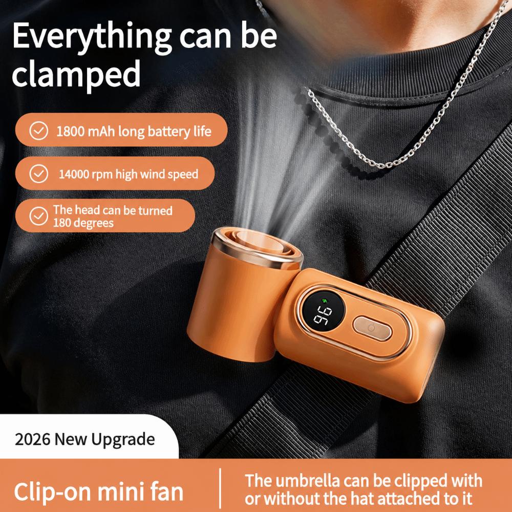 USB Rechargeable Turbo Handheld Fans Hands-Free Pocket Fan Mini Fan for Travel/Beach/Concert