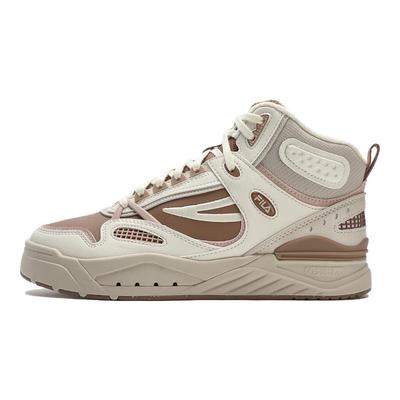 Comfortable Versatile Trendy Fleece Skate Shoes Women Sneakers White Brown F12W341214FBT
