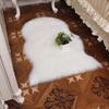 Nordic Style Long Pile Faux Wool Rug for Living Room or Bedroom
