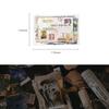 200 Pcs Vintage Clip and Paste Memo Pad Scrapbooking Diary Album Lable Material Decorative Stationery Craft Background Paper