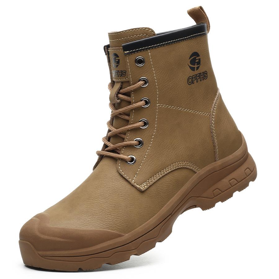 Indestructible Men Work Safety Boots Outdoor Boots Anti-smash Anti-puncture Industrial Shoes