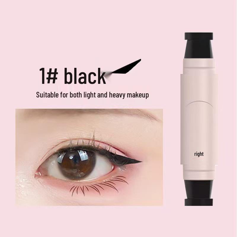 Быстросохнущий двусторонний вращающийся штамп-ручка для подводки глаз