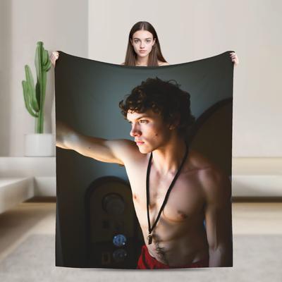 Connor Storrie Heated Rivalry Blanket Quality Warm  Throw Blanket Winter Airplane Travel Couch Chair Fluffy Bedspread