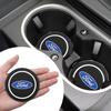 1/2PCS Car Non-slip Mat Water Coaster Cup Bottle Holder Pad for ST FOCUS 2 3 Mondeo Fiesta Kuga MK2 MK3 MK4 Car Accessories