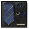 Tie Men'S Net Color Striped Cashew Flower Men'S Tie High Sense 6-Piece Gift Box Men'S Suit Accessories