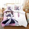 3D Anime Akiba Maid War Bedding Collection Single Twin Full Queen King Size Bed Collection Adult Kid Bedroom Duvet Cover Collections Home Textiles
