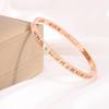 Titanium steel bracelet gold high version temperament zircon bracelet women's light luxury fashion elegance does not fade simple bracelet