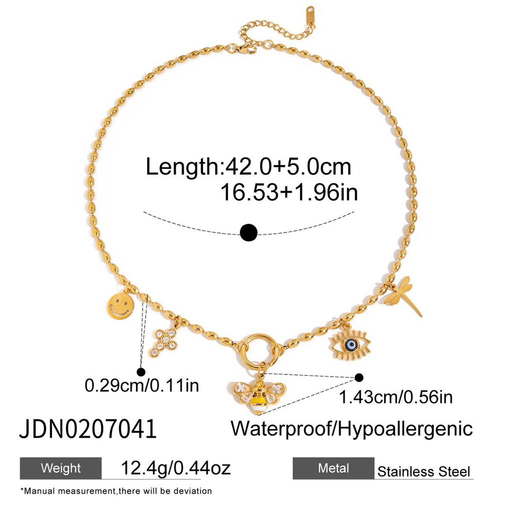 JYL TS Bracelet Earrings Bee Design Brings Industry & Blessings