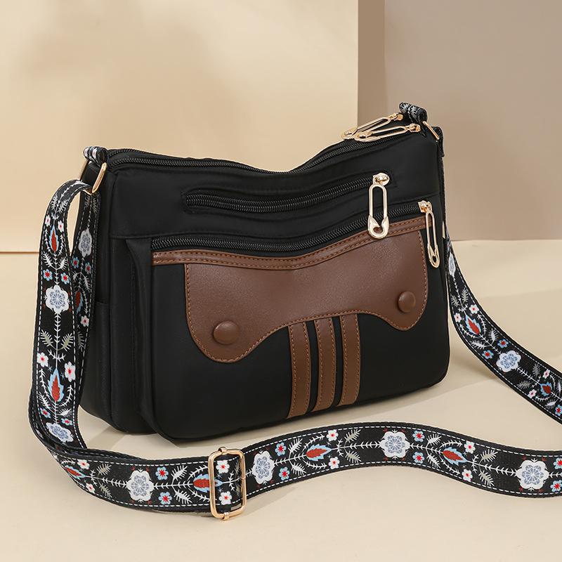 New Women's Messenger Bag In the Fashionable Women's Bag Temperament Versatile Soft Leather Large Capacity Multi-layer Shoulder