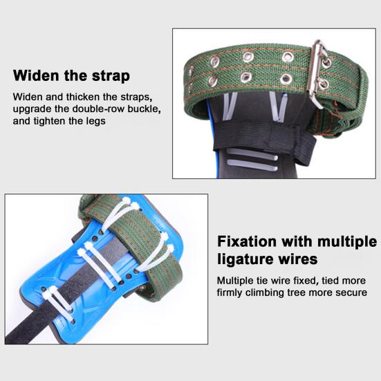 Juego de Picos para Trepar Árboles Acero Espuelas para Trepar Árboles Kit de Gaffs Árbol Endurecido a Alta Temperatura