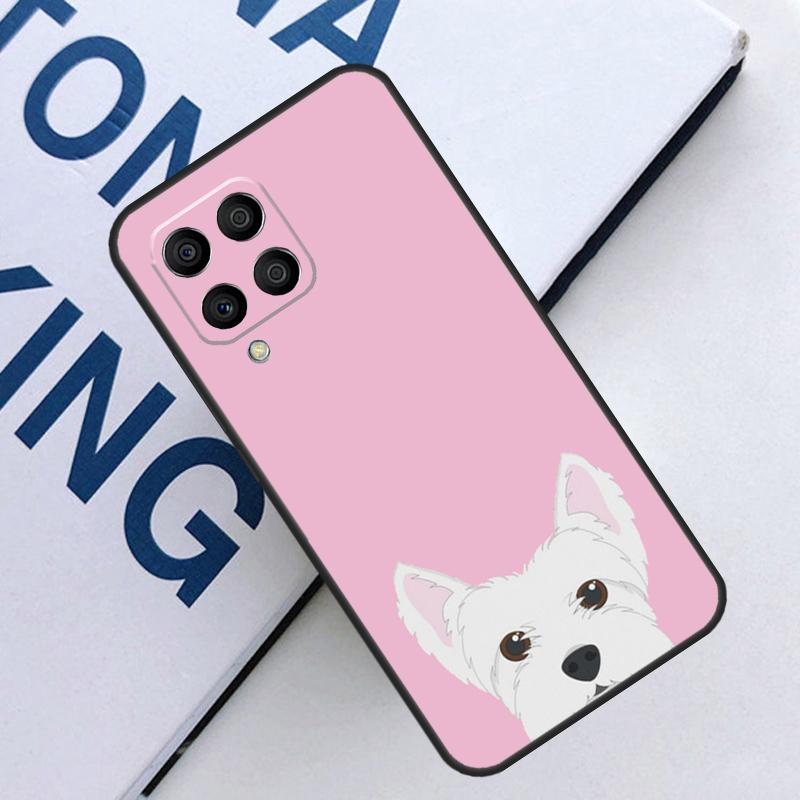 Cartoon Westie Dog For Samsung Galaxy M16 M06 M33 M13 M35 M53 M11 M21 M31 M55 M15 M14 M34 M54 M12 M32 M52 Case