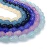 1String 38cm Natural Stone Beads Colorful Oval Shape Hole Size 1mm Spacer Beads Diy Jewelry Charm Bracelet Necklace Supplies