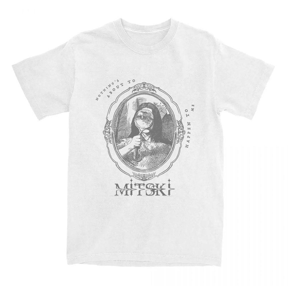 T-shirt Ritratto Mitski Manica Corta Estiva Larga da Donna Girocollo Casual Design Cantante Stampa Grafica T-shirt Unisex Streetwear