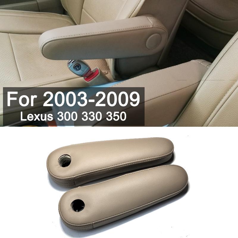 2Pcs Leather Front Seat Armrest Cover For Lexus Rx300 Rx350 Rx400h 2003-2009 Seat Armrest Replacement Armrest Gloves
