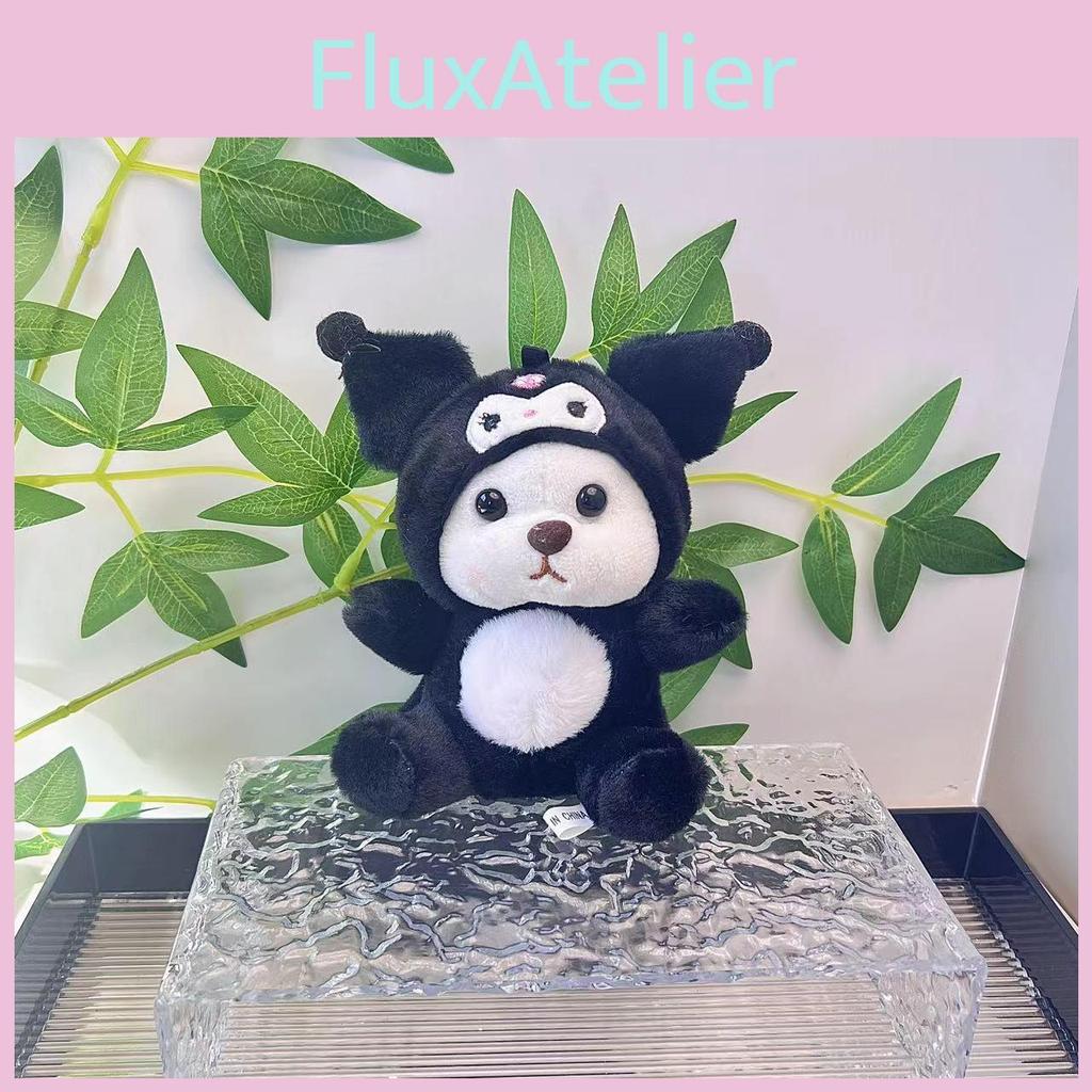 Plush Adorable Doll Keychain Featuring Stylish Stitch And Lina Bear Design In Colors Multiple