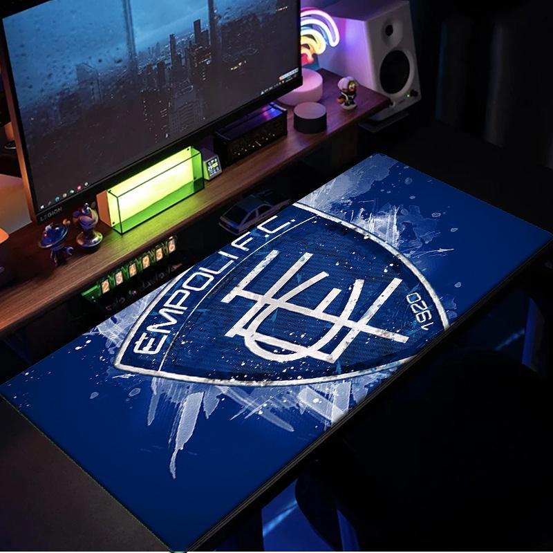 Empoli Wappen Design Mauspads, Gummiunterseite, Mauspads für Gamer und Bürogebrauch, Gaming Schreibtisch, Leicht zu reinigende Matte Weihnachtsgeschenke für Fans