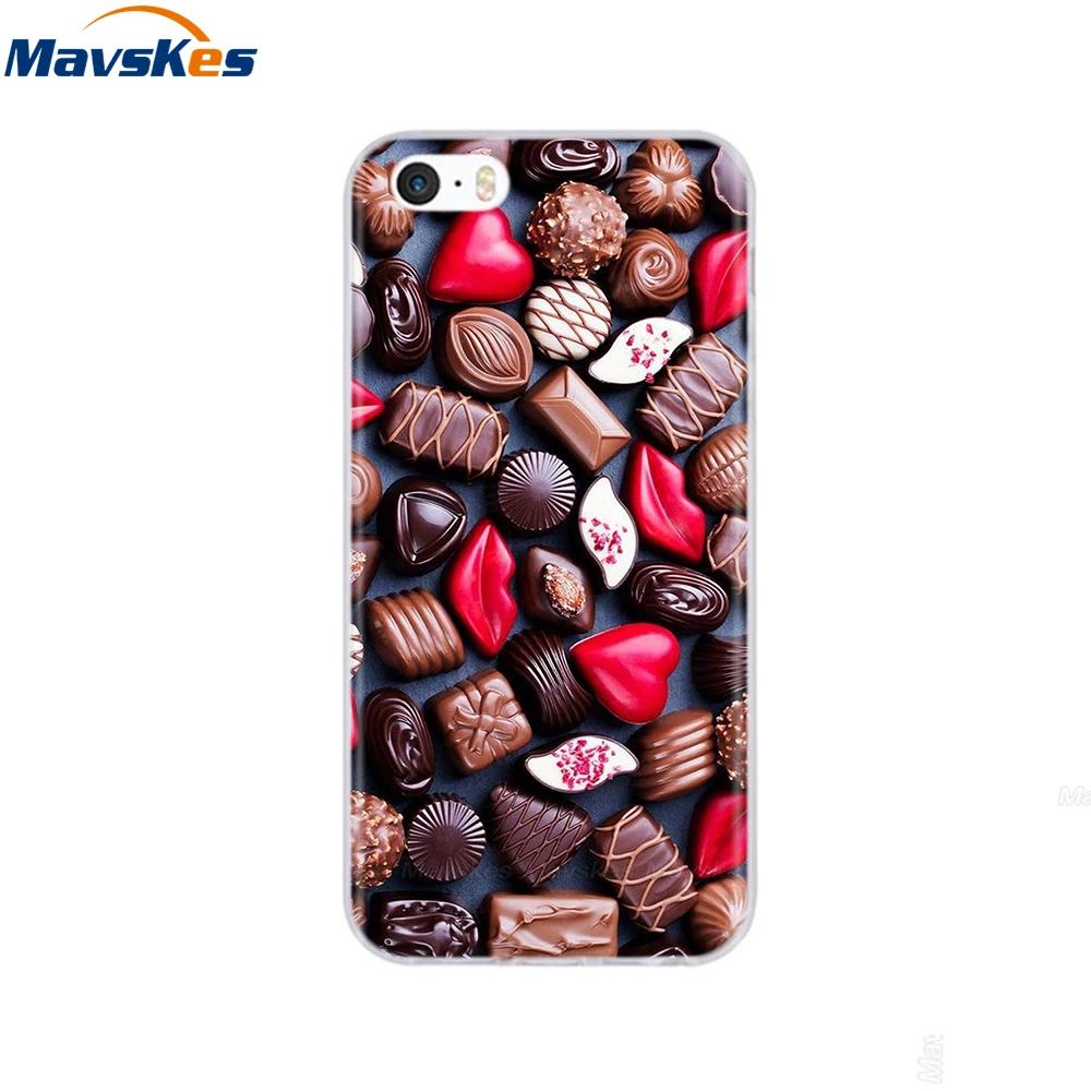For iPhone 5s SE 5 Case Cover Silicone Soft TPU Cover Print Flower Cute Animal Phone Case For iPhone 6s 6 7 8 Fundas Clear Cases