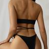 Clothing New European And American Sexy Bikini Split Gauze Skirt Three-Piece Swimsuit Female Bikini