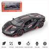 1/32 Scale Lambo LP770-4 Diecast Car Model, Alloy Pull Back Vehicle Toy with Sound and Light, 3 Open Doors, Gift for Kids Toddlers Boys Girls