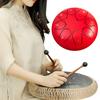 Steel Tongue Drum Rain Chime Hand Drums Sound Healing Instruments Chakra Tank Drum for Musical Education Meditation Yoga Zen