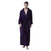 Paar solide verdickte Fala Fleece Bademantel Robe Pyjamas Bund Taschenanzug