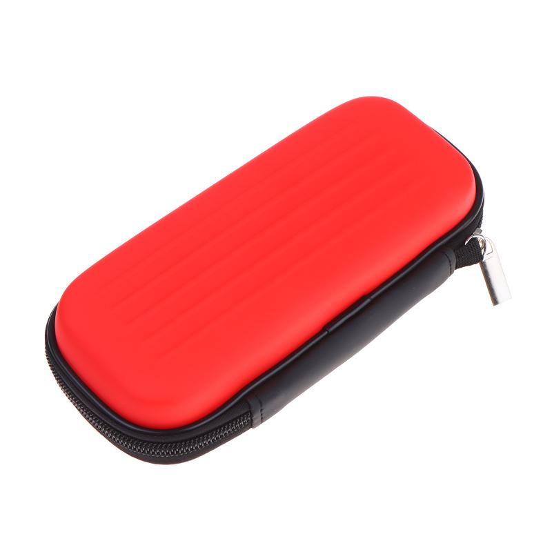 

Dart Storage Box With Zipper Eva Hard Shell Storage Box 3-Grid Dart Protection Bag Dart Maintenance Accessories Case червоний