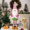 Festival Telescopic Christmas Doll with Extendable Legs Santa/Snowman Figure for Home Display Yuletide Table Decoration