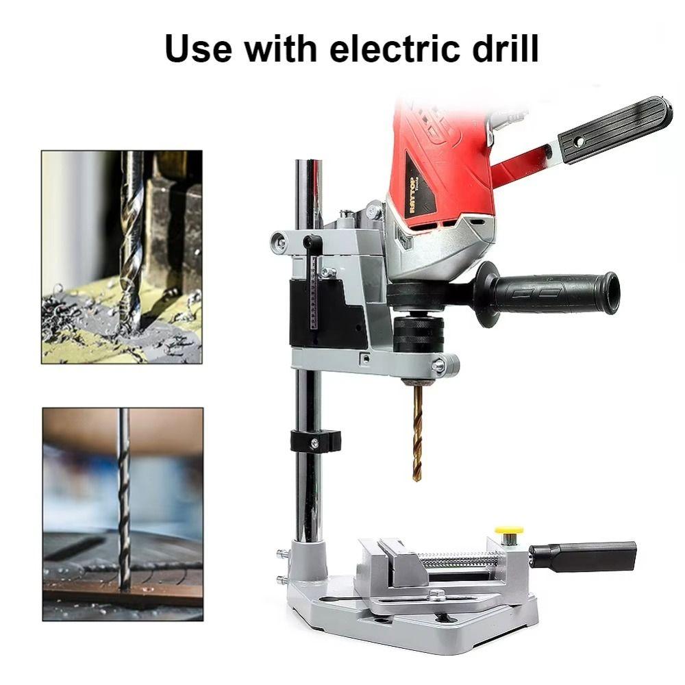 Table Top Electric Bench Drill Stand Plain Vice Drill Holder NEW Drilling Positioning