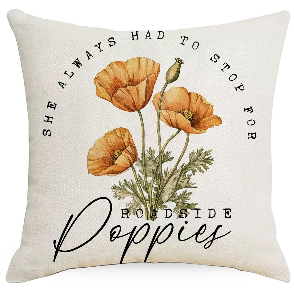 Neuer Vintage Blumenmuster Kissenbezug Wohnzimmer Sofa Kissenbezug