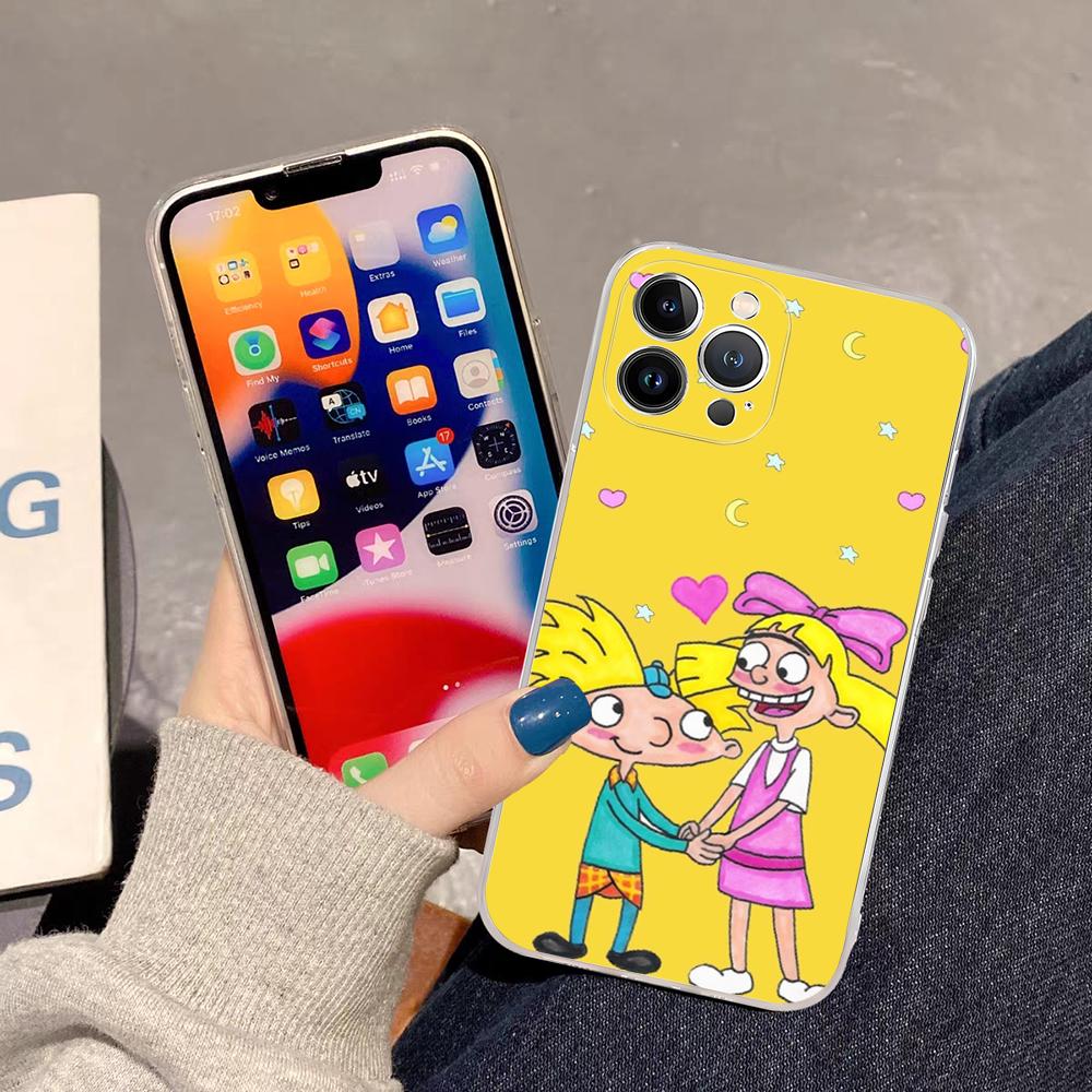 

H-Hey A-Arnold Phone Case For iPhone 16 15 14 11 12 13 Mini Pro XS Max Cover 6 7 8 Plus X Funda Shell iPhone 13pro max