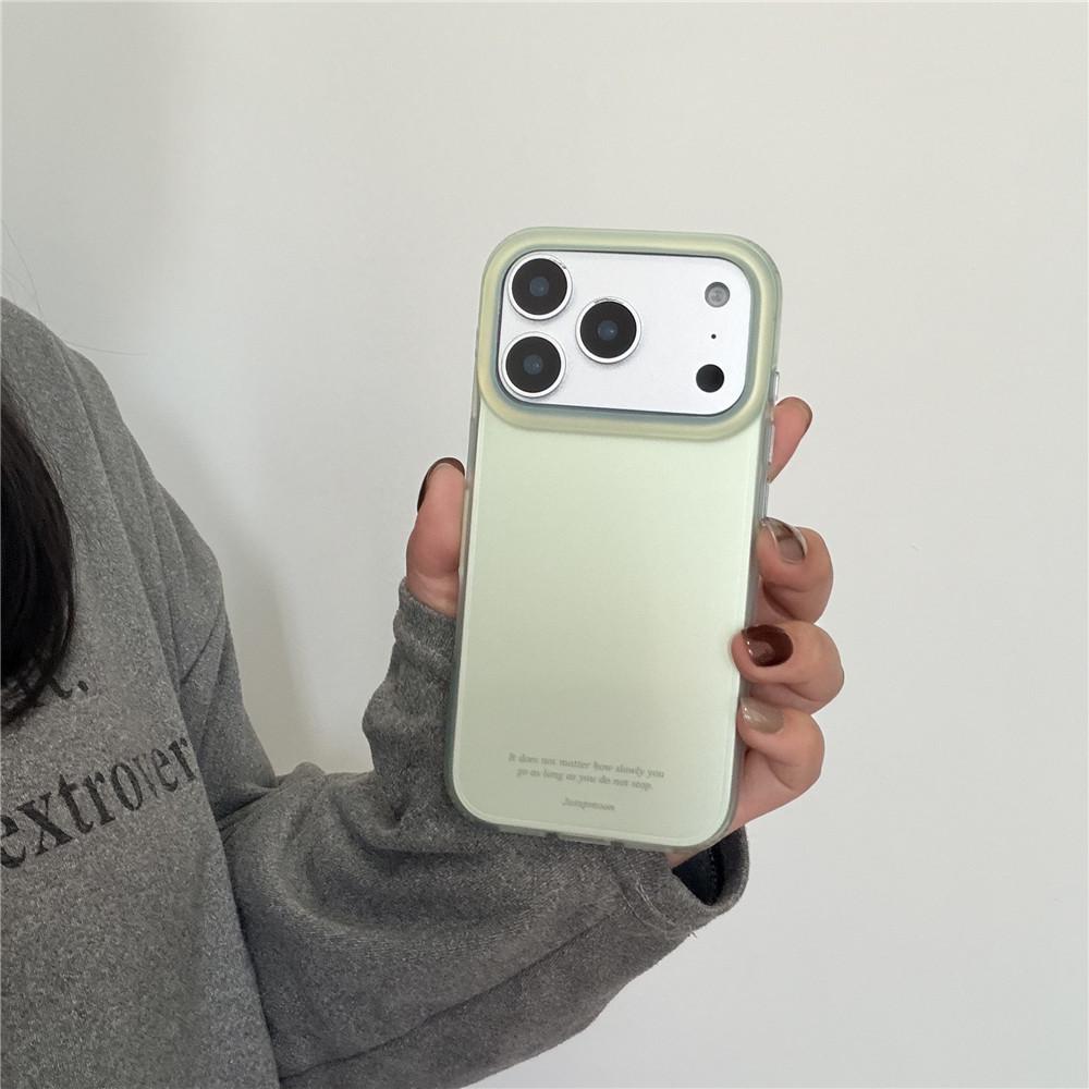 Minimalist Frosted Solid Color Case for iPhone 17 Pro/16PM/15 Pro/14/13 - Korean Style, Drop-Proof, Personalized Design.