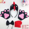 Thanksgiving Rooster Headwear Cute Chicken Hair Clip Kids Halloween Party Dress Up