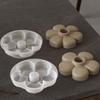 Minimalist Poppy Ins Style Flower Candlestick Mold: Four, Five & Six-Petal Design