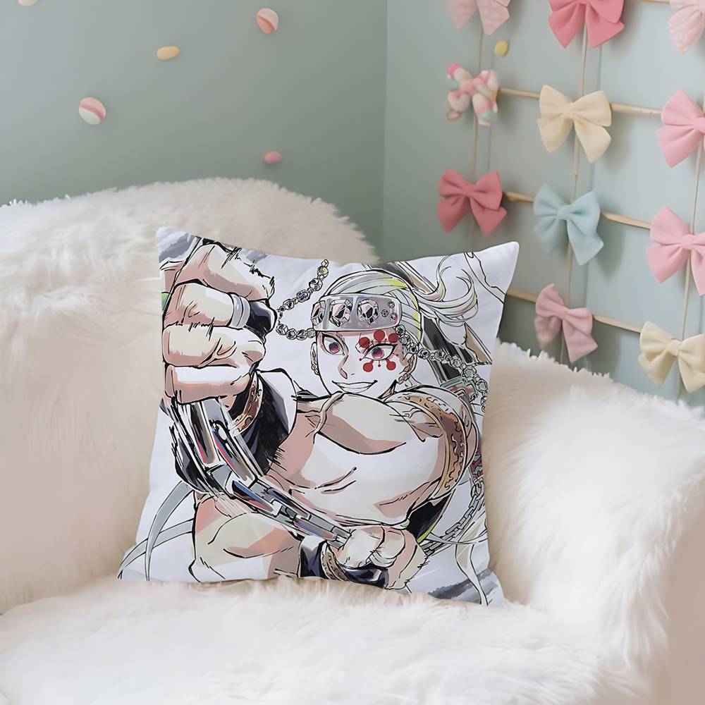 T-Tengens Uzuis Case Plush Fabric Soft Pillowcase Double Sided Print Cushion Cover Household Gifts