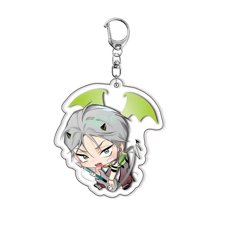 Sua Mizi Anime Keychain Acrylic Layered Irregular Stage Cute Charm Accessories Dropshipping Long Lasting Perfect Gift