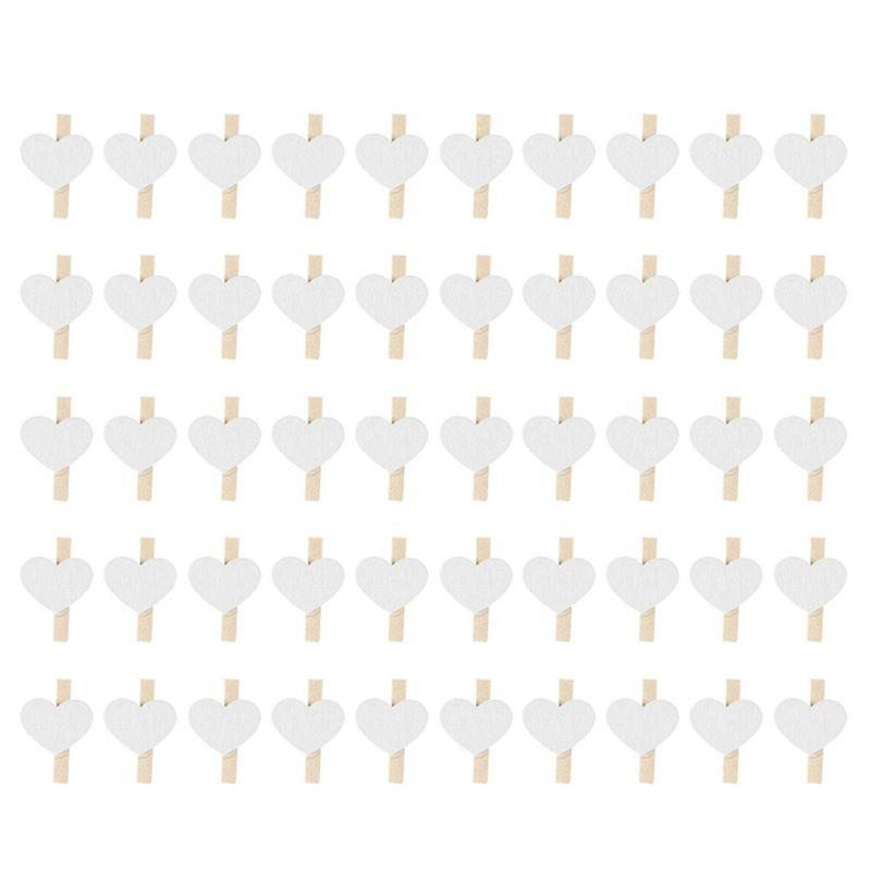

M-Современный-Сердце Любовь Деревянный Одежда Фото Бумага Прищепка Мини-прищепка Дом Свадебное Украшение Канцелярские товары Белый белый