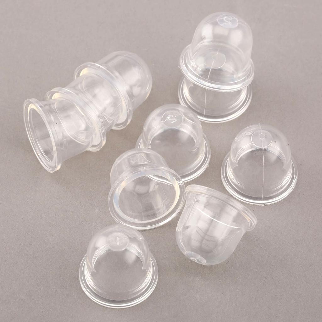 10Pcs 19/22mm Clear Carb Primer Bulb Cap Carburetor Spare Parts Small Fuel Pump For Chainsaws Blower Trimmer Brushcutter Replace