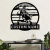 Customizable Metal Sign Riding Silhouette Fairy Tale Home Garden Decor