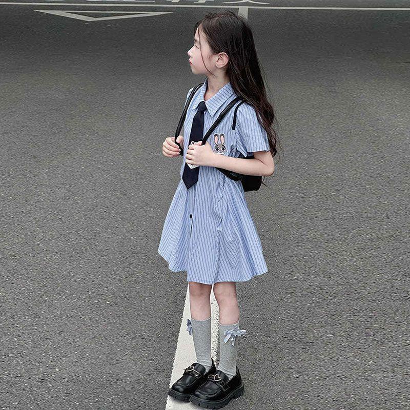 Girls Summer Korean School Dress Princess Dress Cute and Stylish