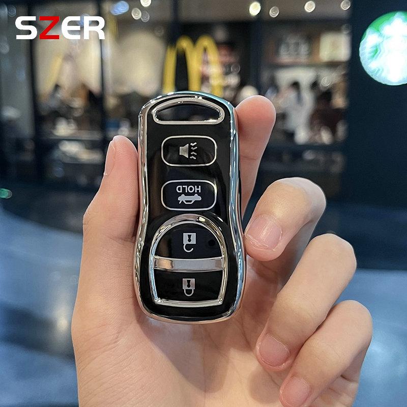 For Nissan Armada Tiida Frontier Sentra X-Trail T30 Altima Maxima For Infiniti Qx56 Ja60 Fx35 Fx 35 Soft Tpu Car Key Cover Case