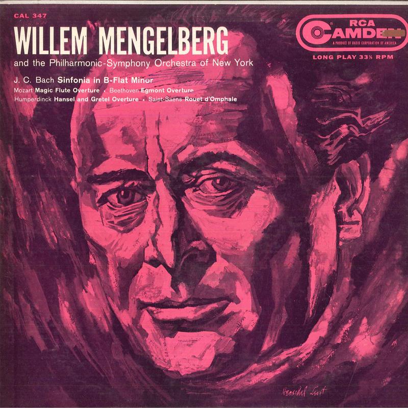

LP Record WILLEM MENGELBERG, PHILHARMONIC SYM - J C Bach Symphony In B Flat Major, CAL347 RCA CAMDEN US Classical Used