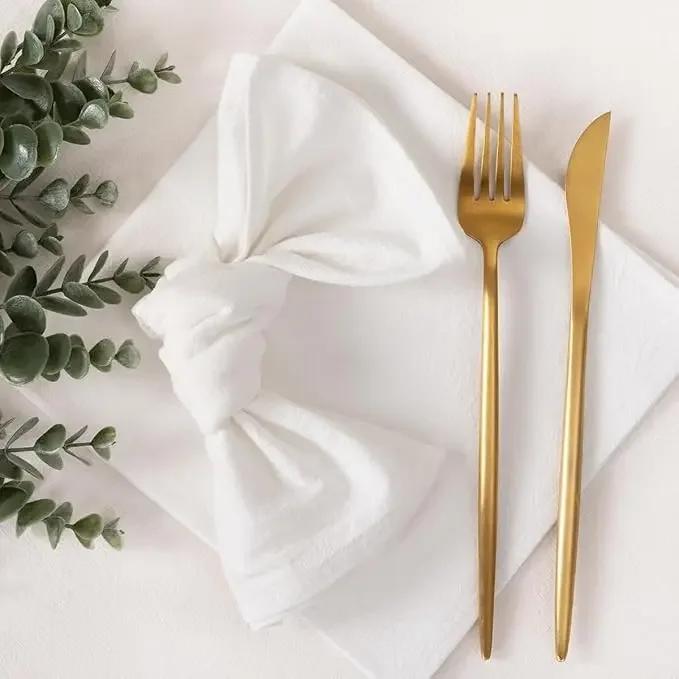 70PC 30X45CM 100% Cotton Cloth Napkins  Napkin Reusable Weddings Party Baby Shower Christmas Table Decor Retro Napkins Reusable