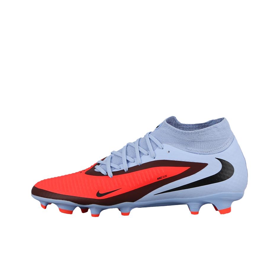 Nike Men's Blue Phantom 6 High Academy Mg Royal Tint Bright Crimson Cleats Hq2278-400 Cm