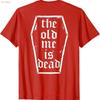 The Old Me Is Dead In Coffin Funny Vintage Gym Sport T Shirt Vintage Graphic Breathable Homme Casual Stretched