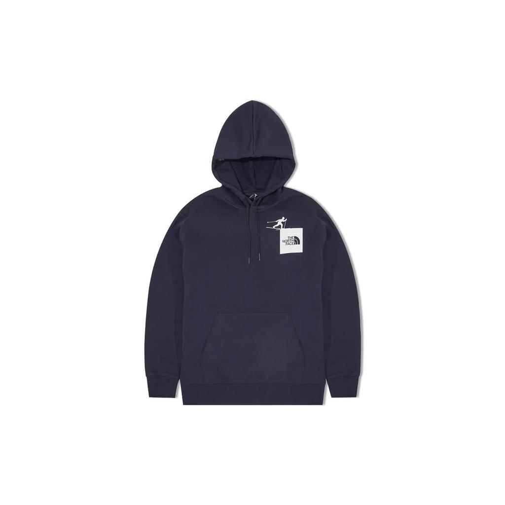 THE NORTH FACE Fun Logo Print Thickened Fleece Lined Thermal Sports Knitted Fabric Hooded Sweatshirt Unisex (Unisex) Sweatshirts