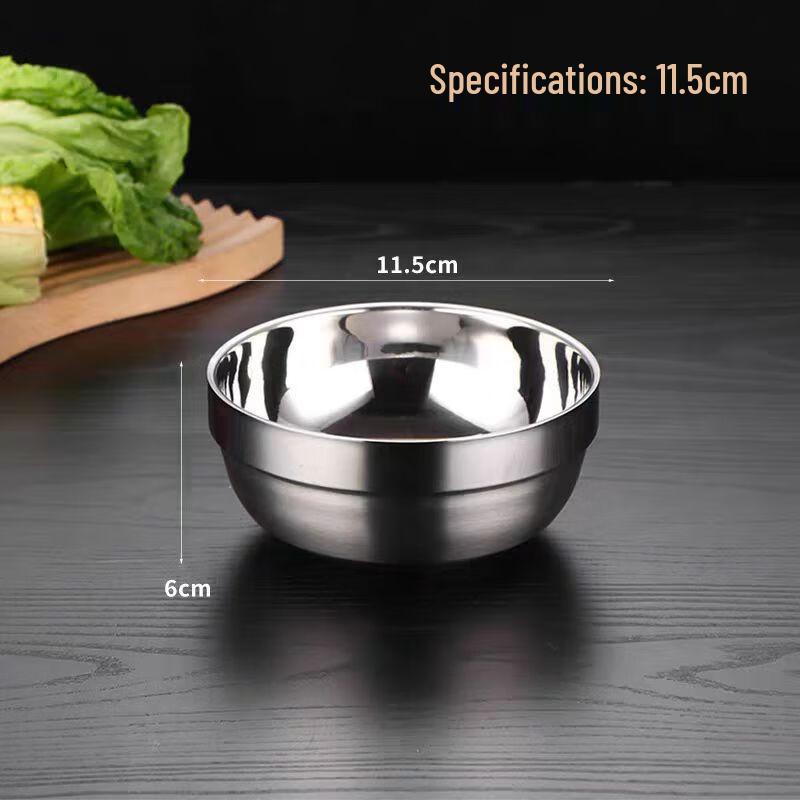 Kangfutao 304 Stainless Steel Double-Layer Bowl
