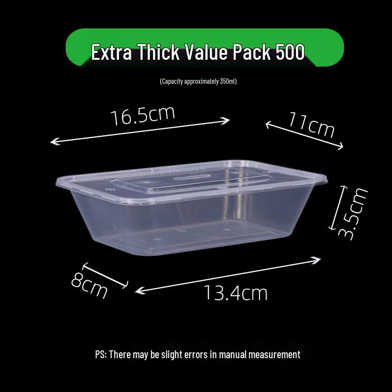 Shixun Disposable Square Plastic Meal Boxes